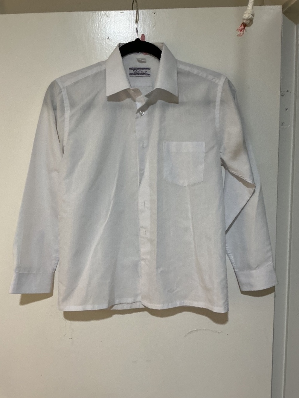 Stephano Boys White Dress Shirt Size 12